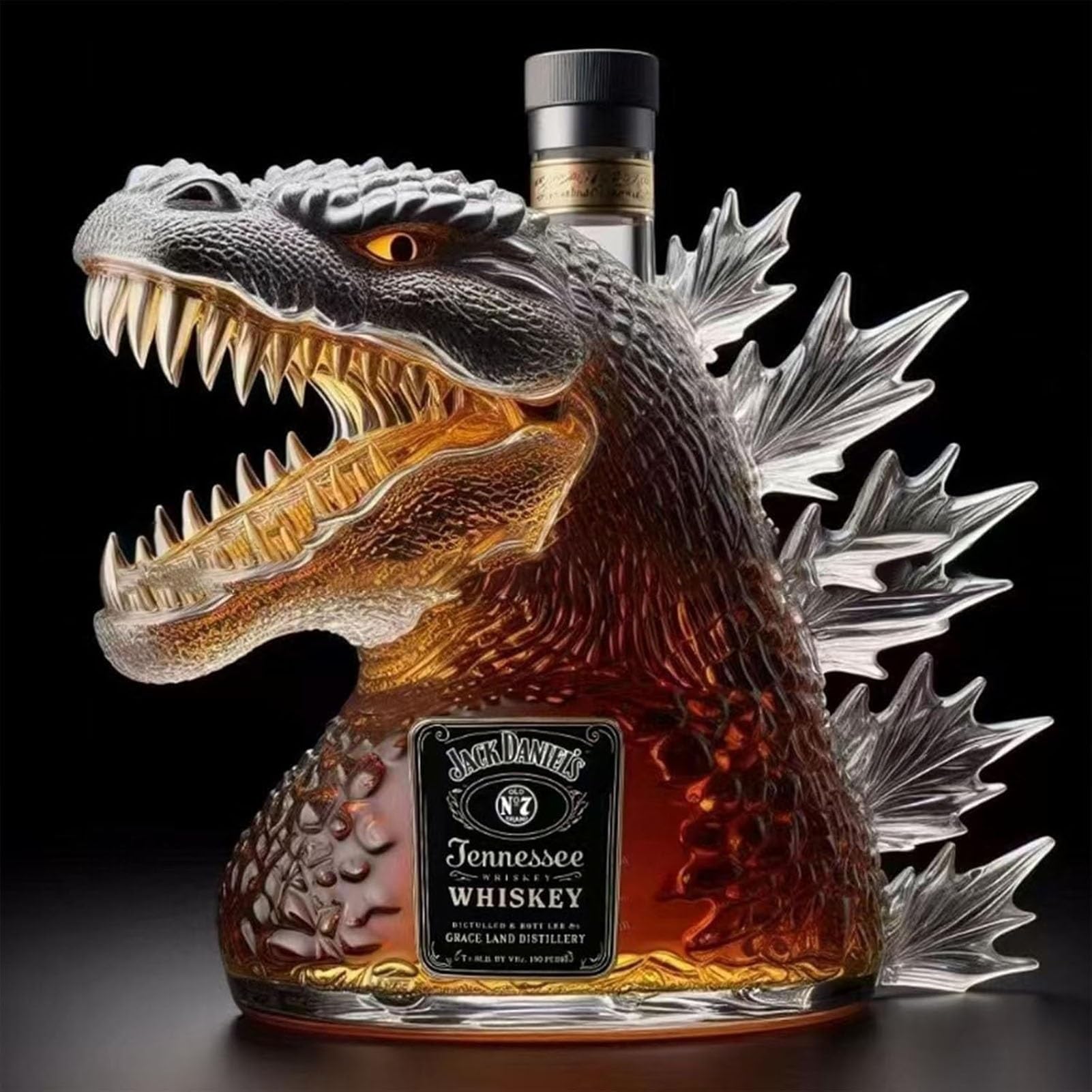 Láhev na whisky Monstrum Godzilla